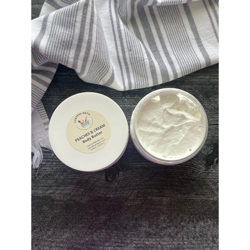 Lustful Bath, LLC PEACHES & CREAM BODY BUTTER Butters Dark Slate Gray LG