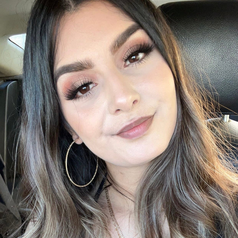 Pink Purée Petal Faux Mink Lashes Dark Slate Gray