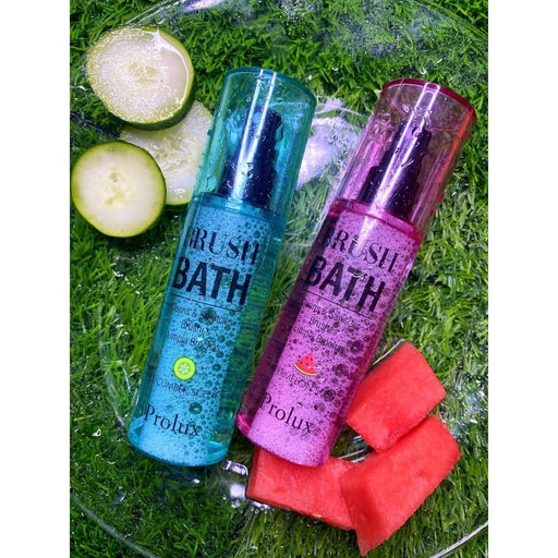 Prolux Cosmetics Brush Bath | Makeup Brush Cleaner Brush Cleaner Dark Olive Green Pink- Watermelon Scent,Green-Cucumber Scent