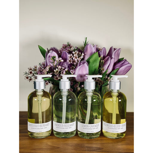 handmade. la conner Hand Wash - Citrusy Ladies Gray 8 Ounces - Grapefruit + Bergamot,8 Ounces - Lemon + Lavender,8 Ounces - Rosewood + Blood Orange,8 Ounces - Lavender + Rosemary