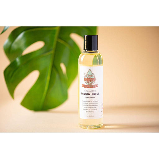 Lizzie's All-natural Products Beard & Hair Oil Wheat Patchouli Mint