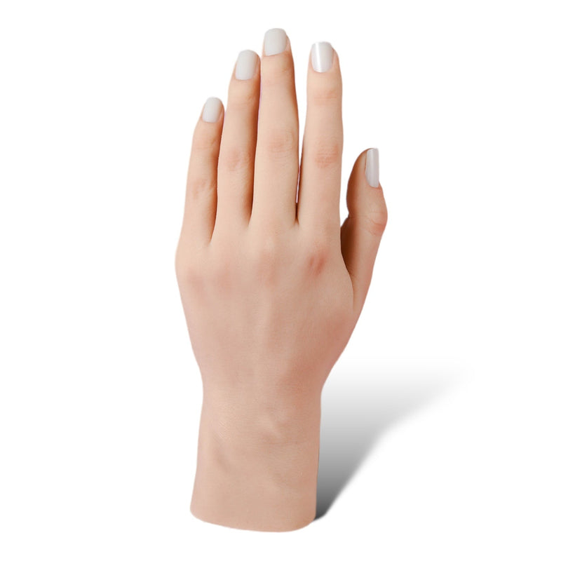 Red Iguana LLC 3.0 Full Silicone Practice Hand 3.0 Hand White Smoke Left / Poseable / Inessa,Left / Non-Poseable / Inessa