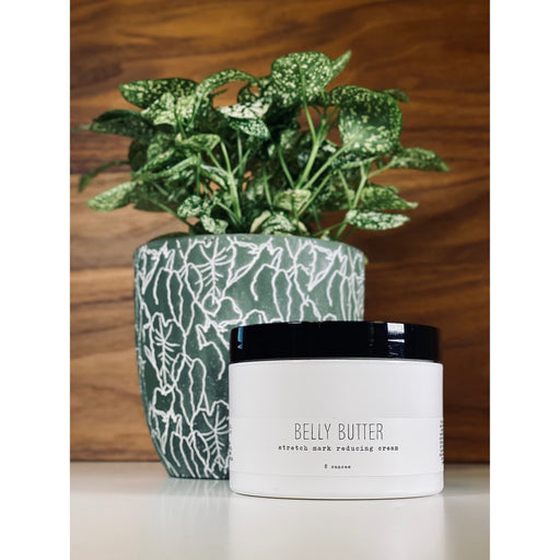 handmade. la conner Belly Butter Dark Olive Green 8 Ounces
