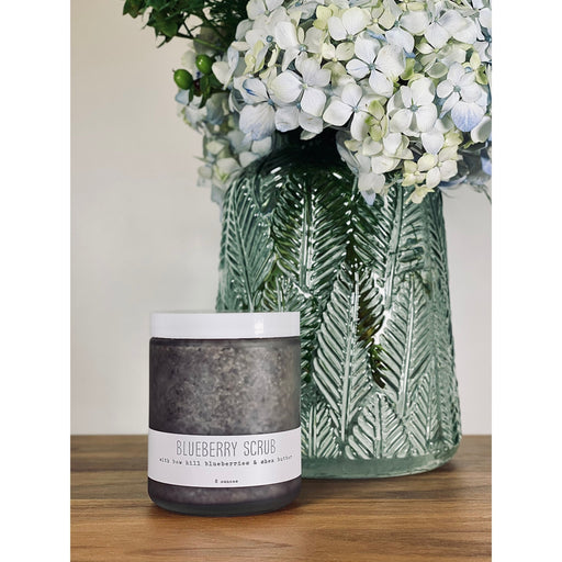 handmade. la conner Bow Hill Blueberry Scrub Ladies Gray 8 Ounces