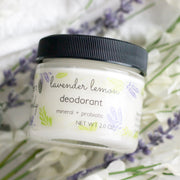 Green + Lovely DEODORANT Lavender Lemon - Mineral + Probiotic - Vegan Light Gray