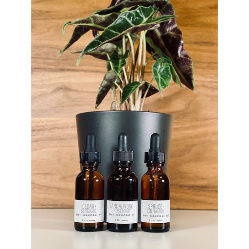 handmade. la conner Pure Essential Oils - Woodsy Tan Cedar + Bergamot,Sandalwood + Rosemary,Spruce + Cinnamon