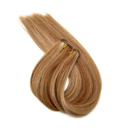VIP Extensions Narcia Remy Siberian Weft Silky Straight - 18" Hair Extension White Smoke 18" / P14/60A/30M - Blonde/Bleached/Auburn Tricolor Mix