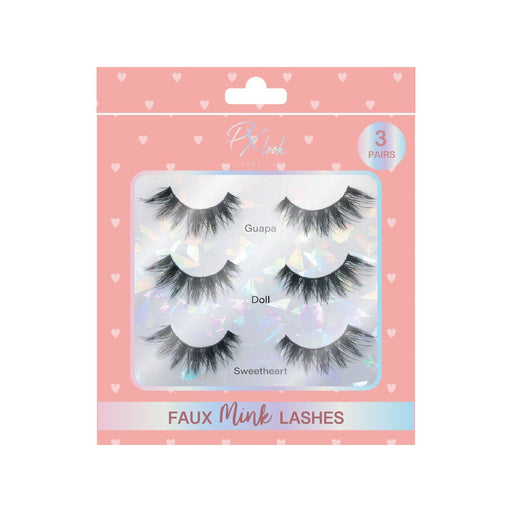Prolux Cosmetics 3 Pair Faux Mink Lashes Set Thistle Style #2