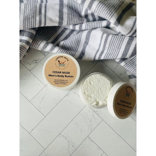 Lustful Bath, LLC CEDAR MUSK MEN'S BODY BUTTER Butters Gray MINI