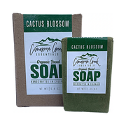 Cimarron Creek Essentials Cactus Blossom Organic Bar Soap 5.4oz Bath & Body Dark Slate Gray Full Bar,Travel Bar