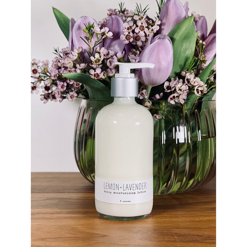 handmade. la conner Daily Moisturizing Lotion - Citrusy Ladies Gray 8 Ounces - Lemon + Lavender