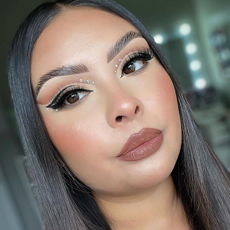 Pink Purée Luna Strip Lashes Dim Gray