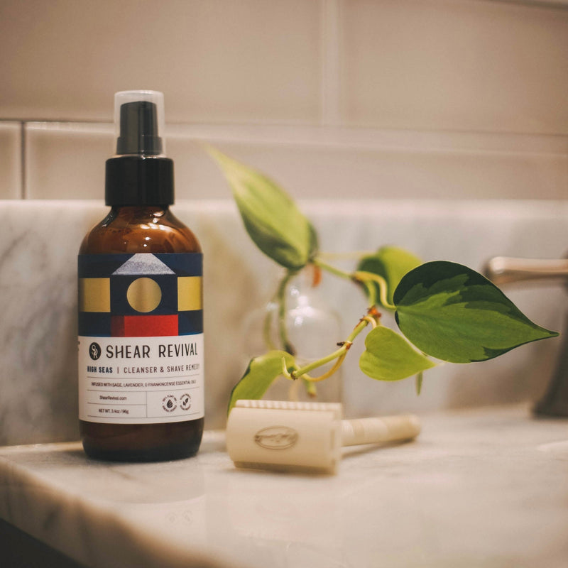 SHEAR REVIVAL High Seas Cleanser + Shave Remedy Rosy Brown