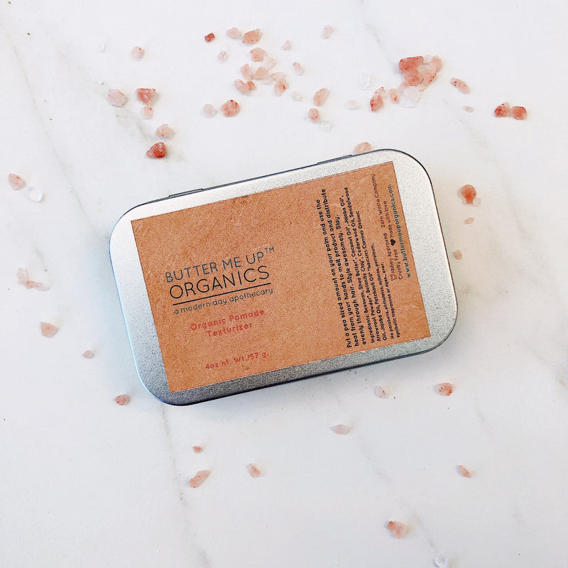 Butter Me Up Organics Organic Pomade Hair Wax Styling Gel Hair Light Gray