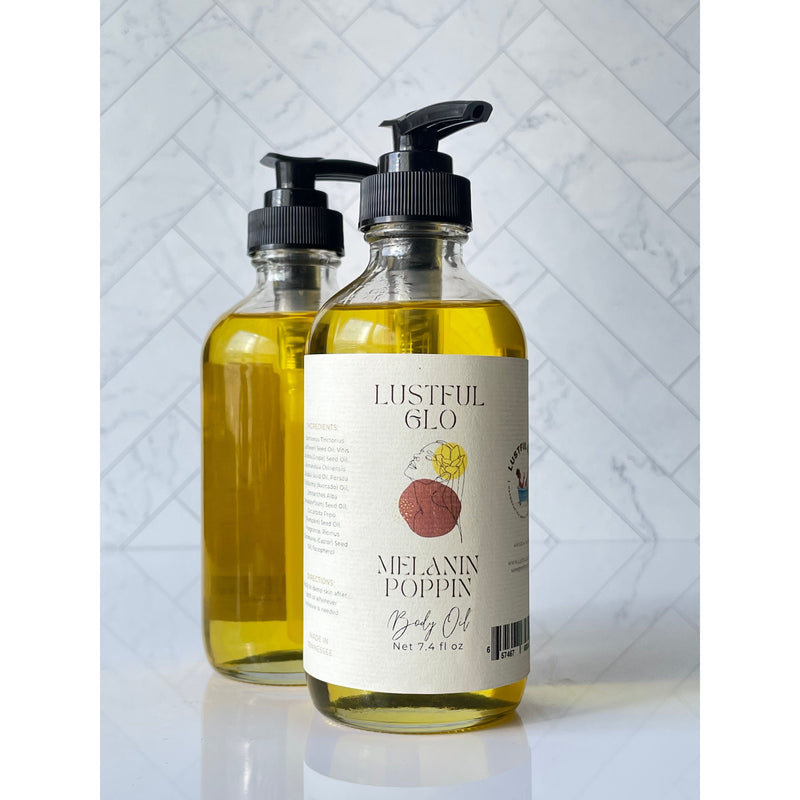 Lustful Bath, LLC LUSTFUL GLO BODY OIL Body Oil Light Gray Melanin Poppin / Full
