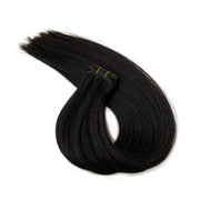 VIP Extensions Narcia Remy Siberian Weft Silky Straight - 18" Hair Extension White Smoke 18" / 1 - Black,18" / 2 - Dark Brown,18" / 4 - Medium Brown,18" / 6 - Brown,18" / L22 - Light Blonde,18" / L26 - Pure Blonde,18" / P14/22 - Golden Blonde / Light Blonde,18" / P6/16 -  Brown / Ash Blonde,18" / P6/22 - Brown / Light Blonde,18" / P4/14/30M -