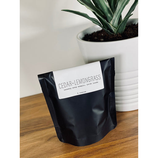 handmade. la conner Laundry Soap - 10-20 Loads Natural Cleaners Gray 5oz Sample - Cedar & Lemongrass