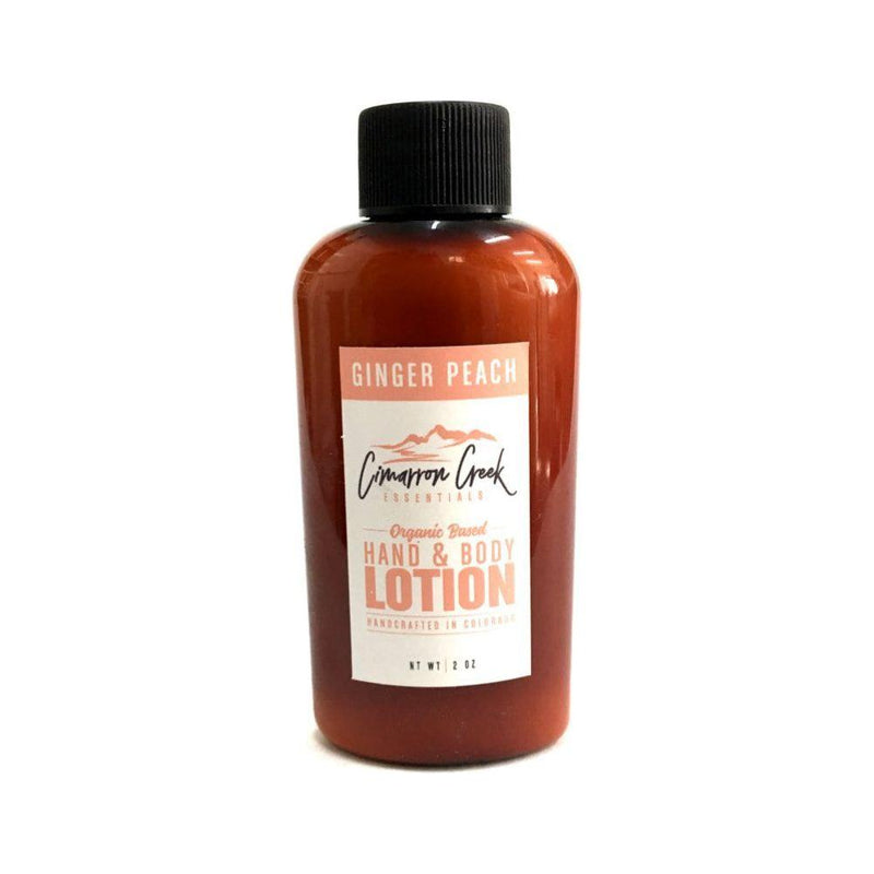 Cimarron Creek Essentials Ginger Peach Organic Hand & Body Lotion Lotion & Moisturizer Saddle Brown 2oz