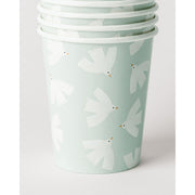 Be A Heart Holy Spirit Dove Paper Cups Disposable Tableware Lavender