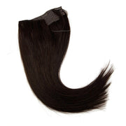 VIP Extensions VIP BandX Halo / Silky Straight 18" with Clip Hair Extension Black 1B Off Black