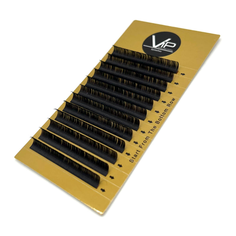 VIP Extensions VIP Faux Mink Lash Extension 12 Lines D Curl 0.05 mm Eyelash Extensions Black 0.05-D-9