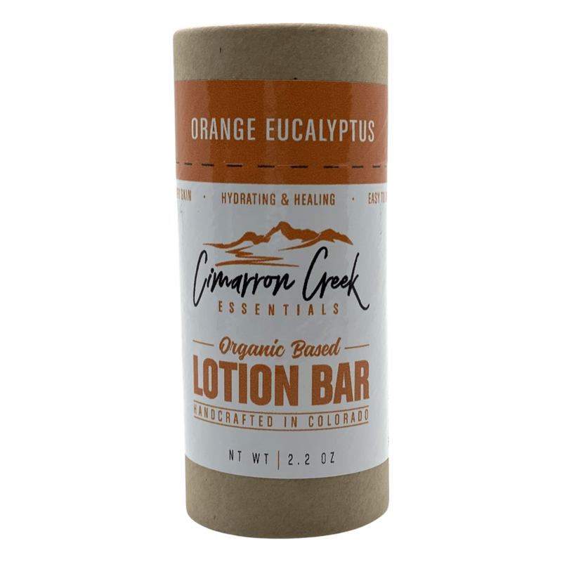 Cimarron Creek Essentials Orange Eucalyptus Organic Lotion Bar 2oz Lotion & Moisturizer Dark Gray