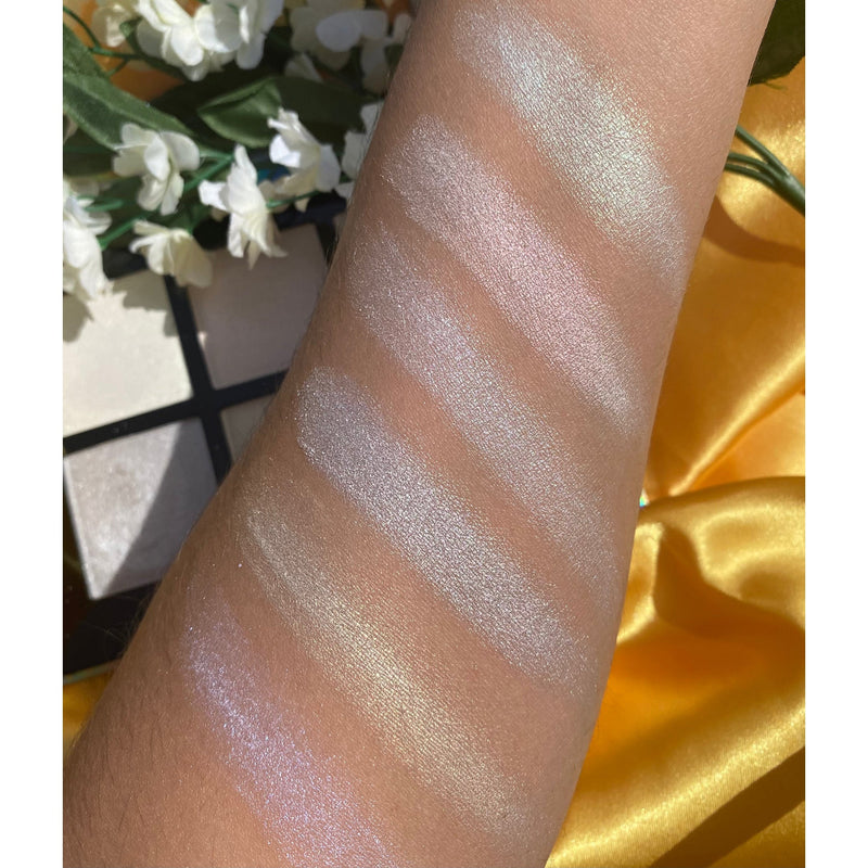 Prolux Cosmetics Holographic Highlight Palette Highlighter Palette Dim Gray