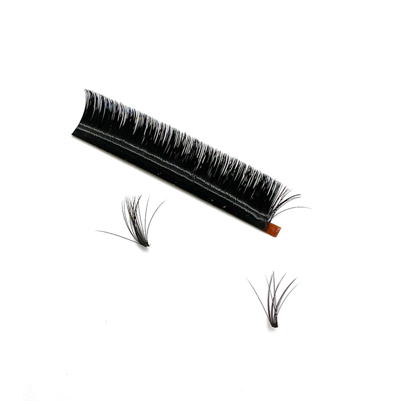 VIP Extensions VIP Quick Fan Lash Extensions, 12 Lines 0.05 C Curl Eyelash Extensions Gray 05C08,05C09,05C10,05C11,05C12,05C13,05C14,05C15,05C16,05C17,05C18,05CMIX-XL(12-23),05CMIX(8-18),05CMIX8-19,05CMIX(14-25)