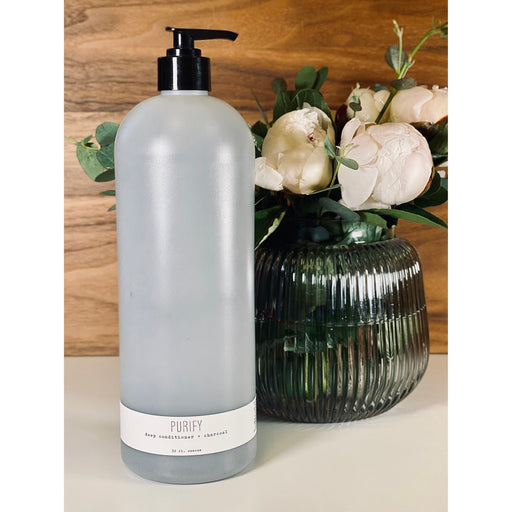 handmade. la conner Purify - Deep Conditioner + Charcoal Hair Care Gray 32 Ounces