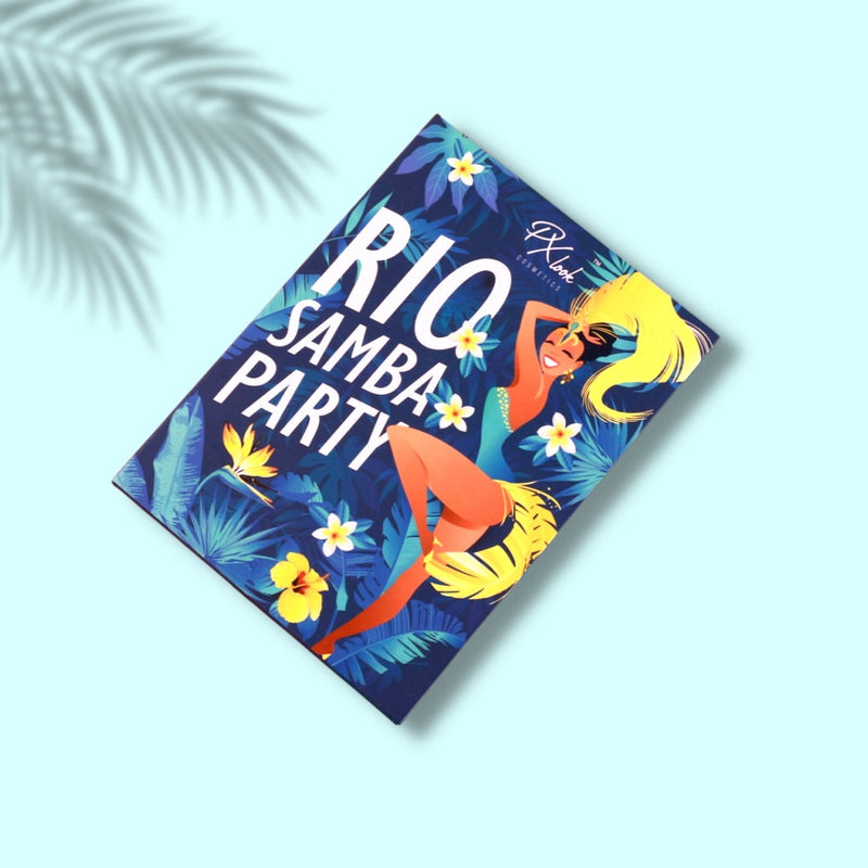 Prolux Cosmetics Rio Samba Party Eyeshadow Palette Light Cyan