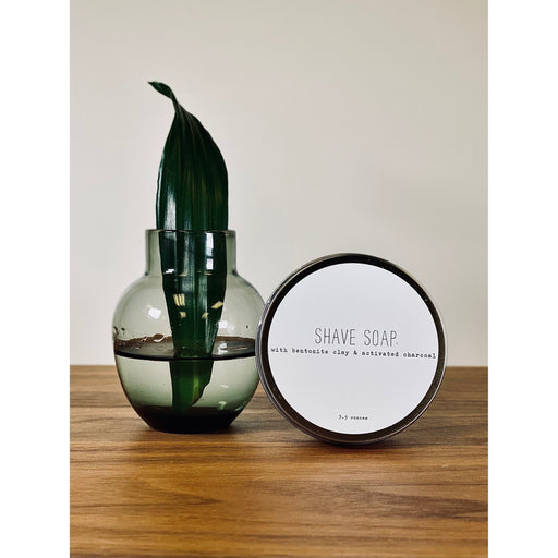 handmade. la conner Shave Soap Gentlemen Light Gray 3.5 Ounce Bar