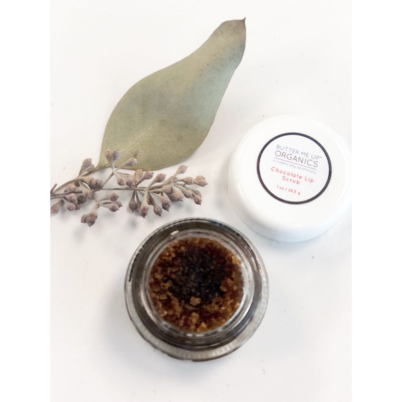 Butter Me Up Organics Organic Chocolate Lip Scrub Flaky Chapped Lips Face Beige