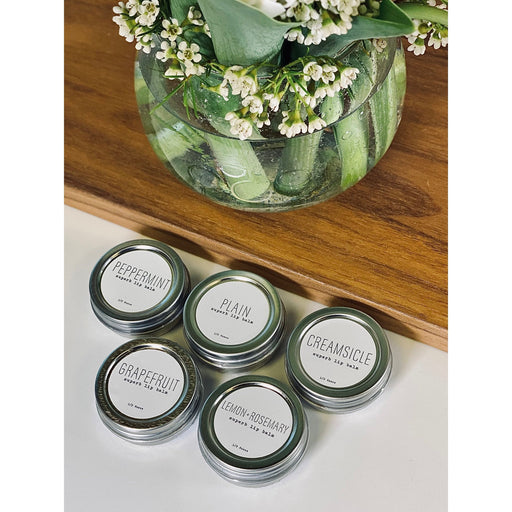 handmade. la conner Superb Lip Balm Skincare Gray Peppermint,Lemon + Rosemary,Grapefruit,Creamsicle,Plain