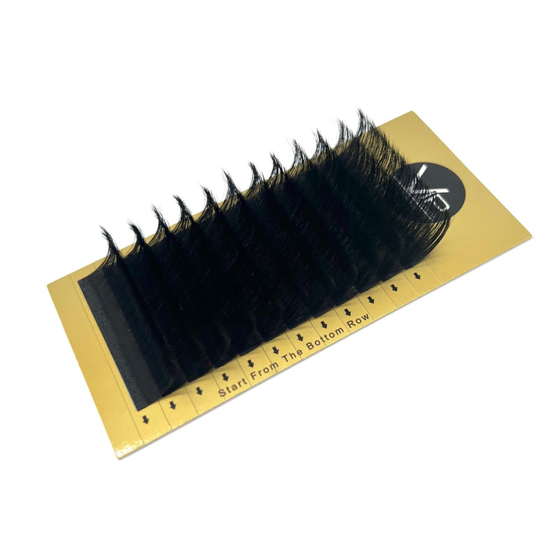 VIP Extensions VIP Faux Mink Lash Extension 12 Lines D Curl 0.05 mm Eyelash Extensions Black 0.05-D-22