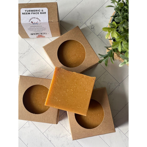 Lustful Bath, LLC TURMERIC & NEEM FACE BAR Cold Process Soap Dim Gray