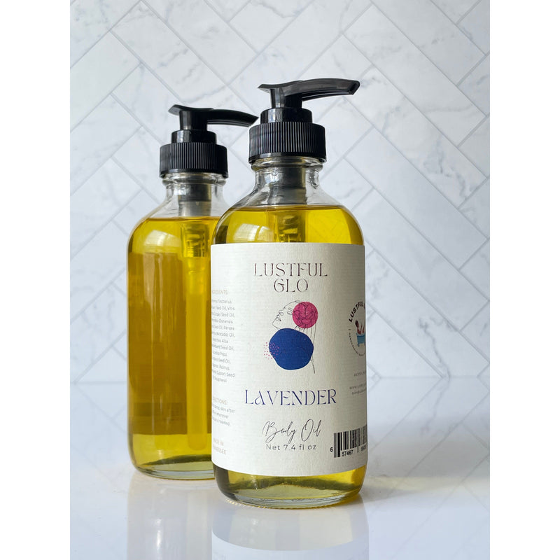 Lustful Bath, LLC LUSTFUL GLO BODY OIL Body Oil Light Gray Lavender / Full