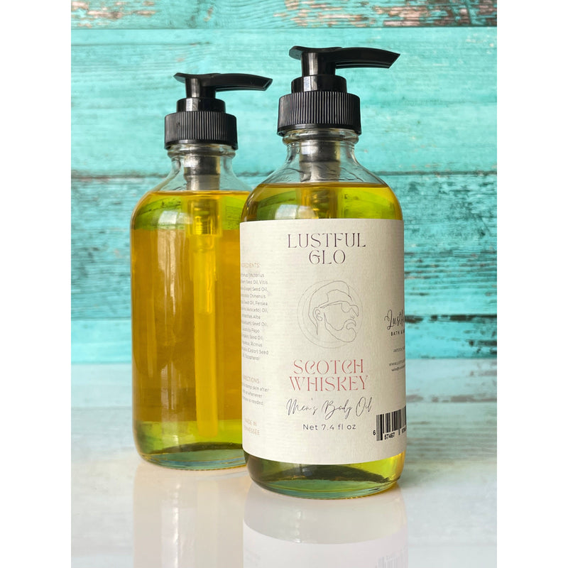 Lustful Bath, LLC LUSTFUL GLO BODY OIL Body Oil Light Steel Blue Baby Powder / Full,Baby Powder / Travel,Basic Betty (Unscented) / Full,Basic Betty (Unscented) / Travel,Blue / Full,Blue / Travel,Cedar Musk / Full,Cedar Musk / Travel,Cherry Blossom / Full,Cherry Blossom / Travel,Cocoa Cashmere / Full,Cocoa Cashmere / Tr