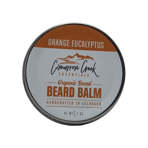 Cimarron Creek Essentials Orange Eucalyptus Organic Beard Balm 2oz Beard Product Dark Gray