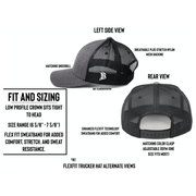 Artius Man Artius Man Flexfit Trucker Snapback - Charcoal/Black Dark Slate Gray