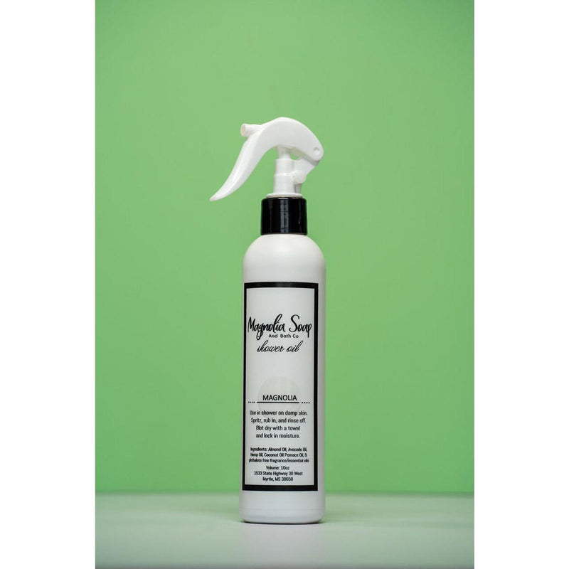 Magnolia Soap and Bath Company Shower Oil-Retreat Dark Sea Green