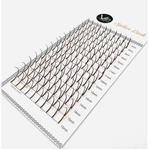 VIP Extensions VIP Spike Lashes Eyelash Extensions White Smoke 0.10 5D 10 strands per line 16 lines mix8-15 coffee D