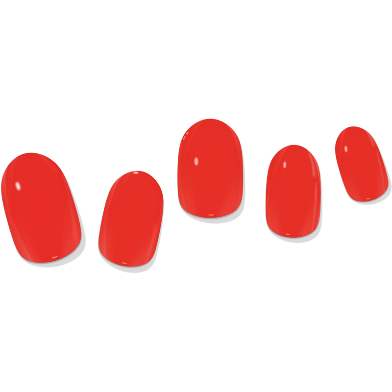laurenbbeauty Red Solid Gel Nail Wrap Nail Art Kits & Accessories White Smoke