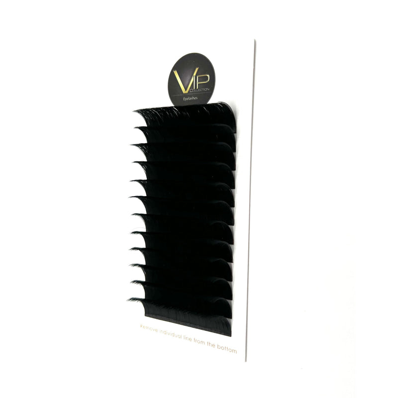 VIP Extensions VIP Quick Fan Lash Extensions, 12 Lines 0.05 C Curl Eyelash Extensions Black 05C16