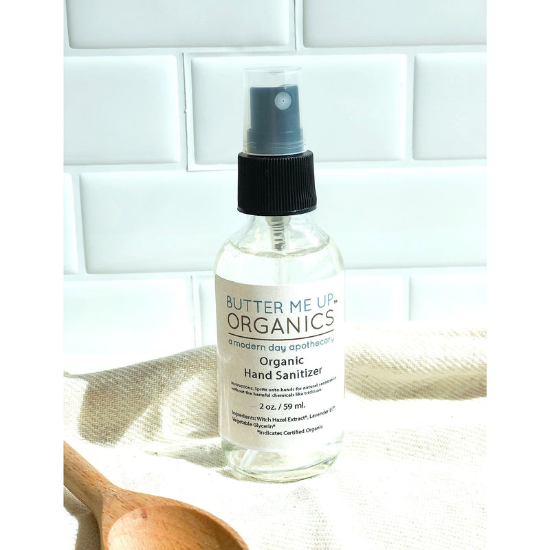 Butter Me Up Organics Organic Hand Sanitizer Triclosan Free / Organic Sanitizer / Butter Me UP Organics Body Lavender