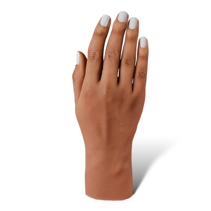 Red Iguana LLC 3.0 Full Silicone Practice Hand 3.0 Hand White Smoke Right / Poseable / Lucy,Right / Non-Poseable / Lucy