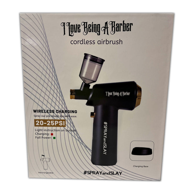 officialilovebeingabarber Black Cordless Airbrush Dark Gray