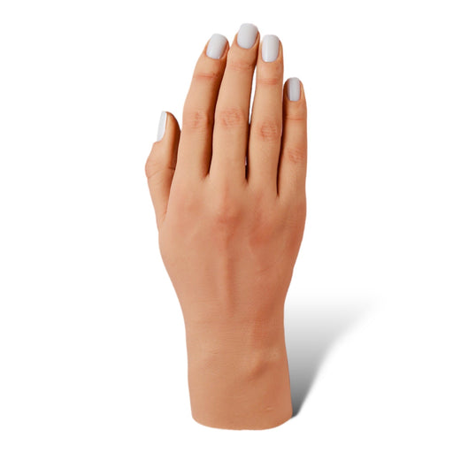 Red Iguana LLC 3.0 Full Silicone Practice Hand 3.0 Hand White Smoke Right / Poseable / Nicole,Right / Non-Poseable / Nicole