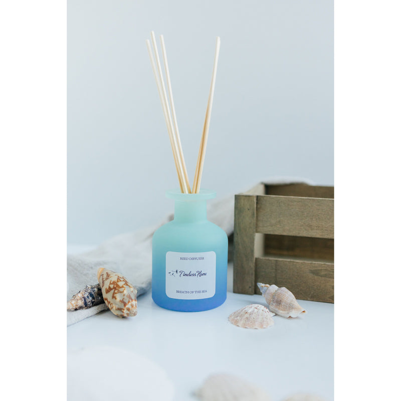 Timeless Organics Skin Care Reed Diffuser - Breathe of The Sea Light Gray