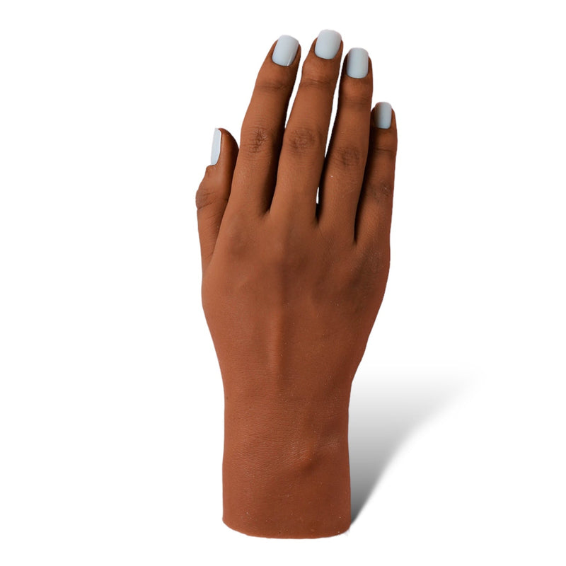 Red Iguana LLC 3.0 Full Silicone Practice Hand 3.0 Hand White Smoke Right / Poseable / Analuisa,Right / Non-Poseable / Analuisa