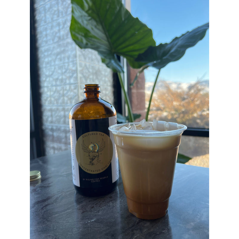 Rising For People Coffee Co. Thai Chai Tea Concentrate Coffee Dark Slate Gray